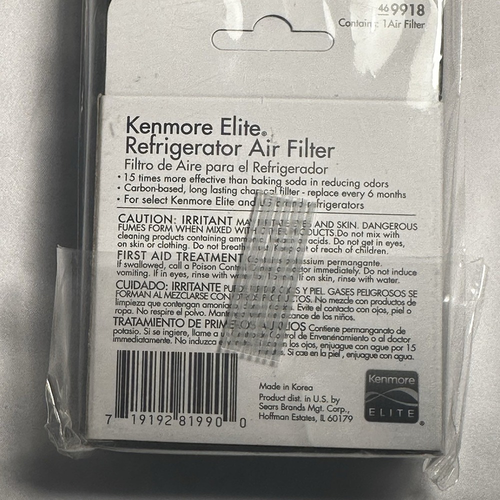 3 Pack Genuine Kenmore Elite 469918 Refrigerator Air Filter NEW In Box - Picture 7 of 9